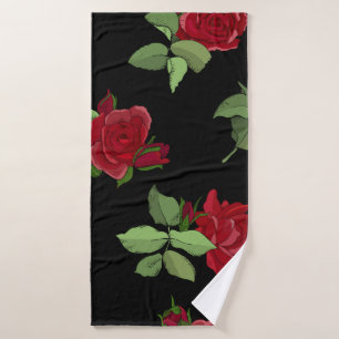 Beau motif floral vintage transparent avec ros