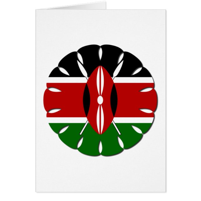 Beau Motif rond kenyan : Un symbole national (Devant)