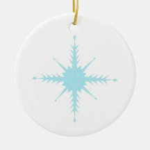Beau ornement circulaire avec flocons de neige