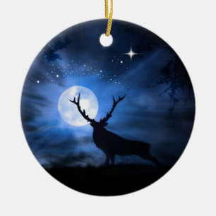 Beau ornement de décoration de Noël d'Elk
