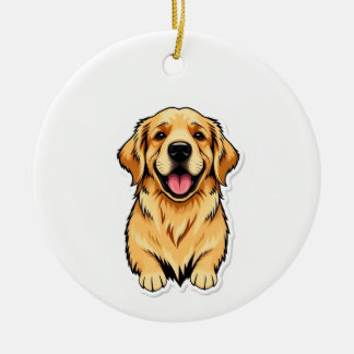 Beau Ornement Golden Retriever