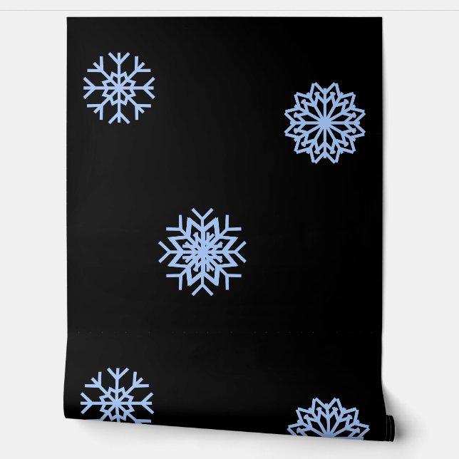 Beau papier peint noir. (Déroulement)