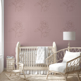Beau papier peint rose moderne.