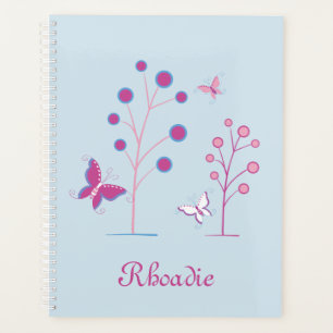 Beau papillon bleu et violet