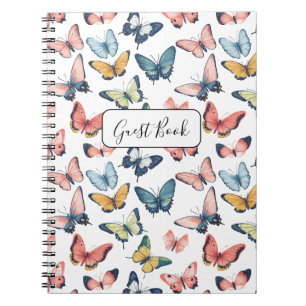 Beau Papillon coloré Imprimer livre d'invité