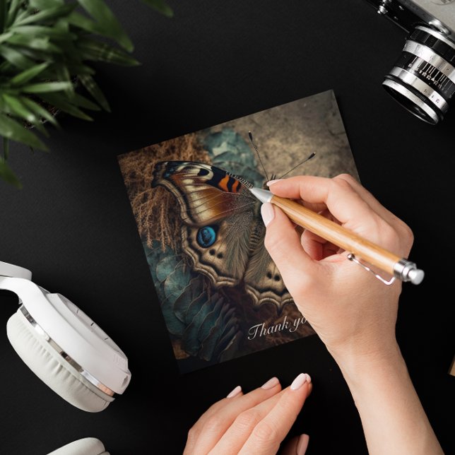 Beau papillon étalant ses ailes Carte Plat (Créateur téléchargé)