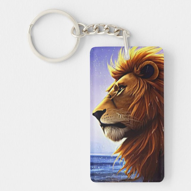 Beau Portrait de Lion en mer Personnalisé (Devant)