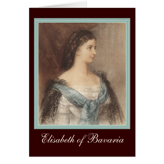 Beau portrait d'impératrice Elisabeth - Sisi (Devant)