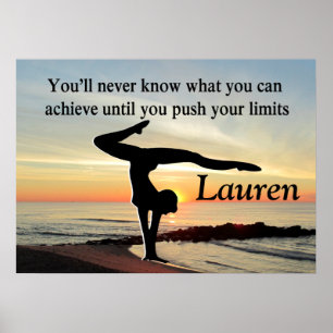 BEAU POSTER PERSONNALISÉ GYMNASTIQUE
