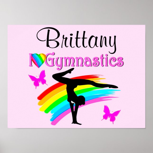 BEAU POSTER PERSONNALISÉ GYMNASTIQUE (Devant)
