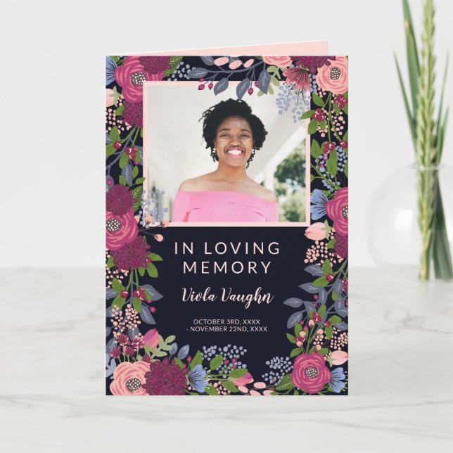Beau programme floral d'enterrement de photo (Devant)