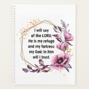 Beau Psaume 91 Floral Planner