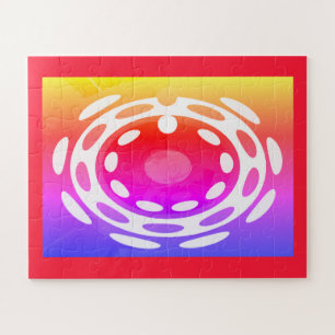 Beau puzzle d'art festif abstrait