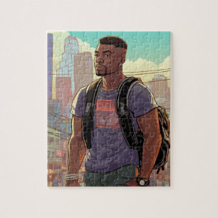 Beau Puzzle des hommes noirs