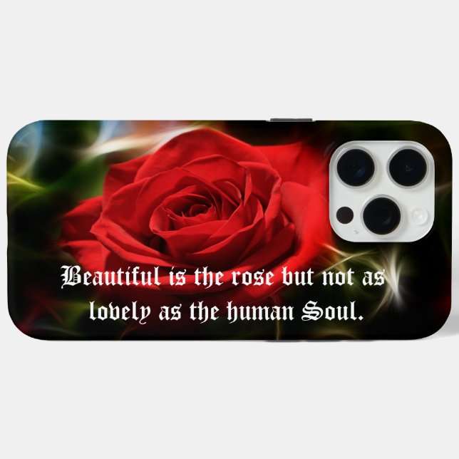 Beau Red Rose iPhone / coque ipad (Verso (horizontal))