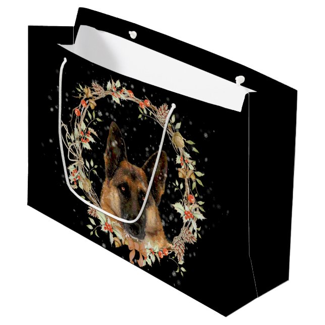 Beau sac de cadeau de berger allemand (Devant Angle)