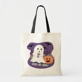 Beau Sac fourre-tout Halloween Ghost Trick or Trea