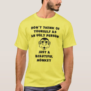 Beau Singe Drôle T-Shirt Humour