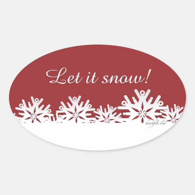Beau Sticker Snowflakes (Devant)