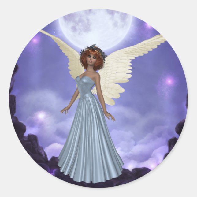 Beau Stickers Angel Bleu (Devant)