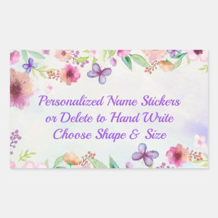 Beau Stickers Floral, Personnalisé