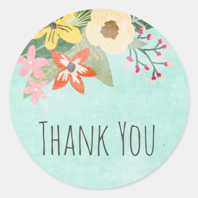 Beau Stickers Merci Blooms (Devant)