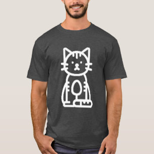 beau t-shirt design zazzer le chat
