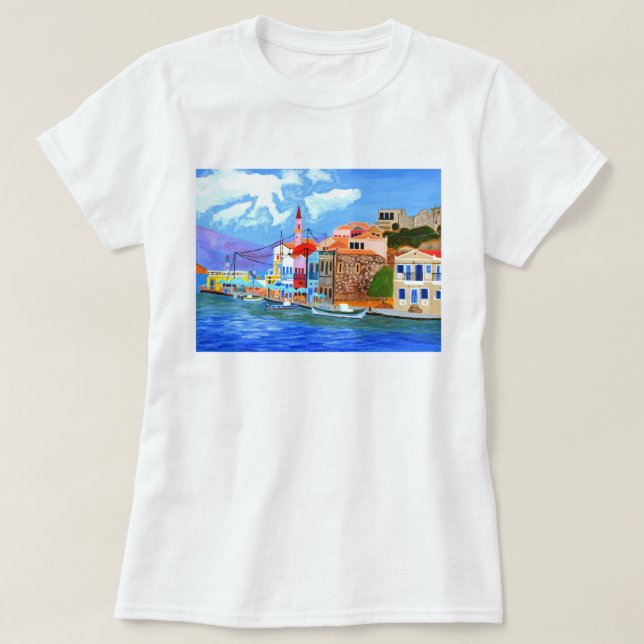 Beau T-shirt Grèce Plus Taille (Design devant)