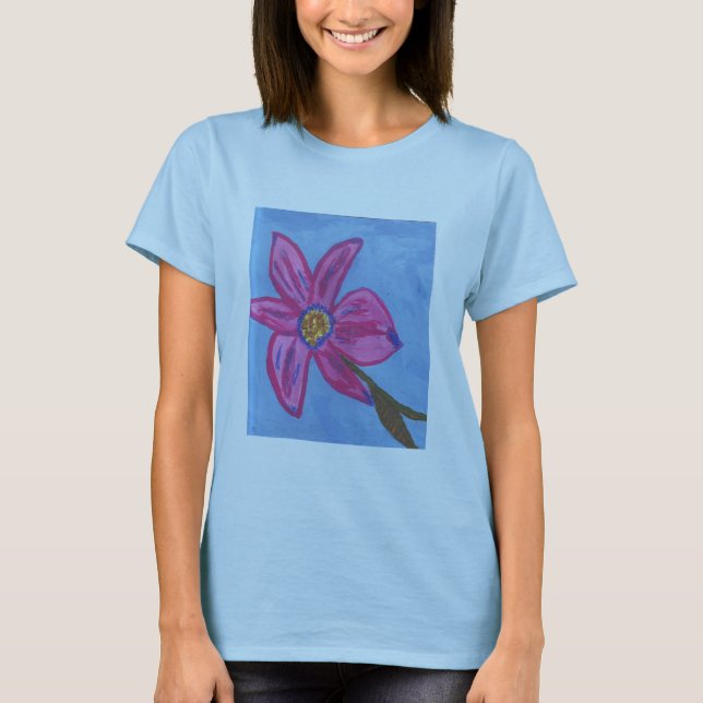 Beau T-shirt violet (Devant)