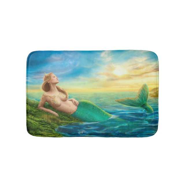 Beau tapis de bain de sirène d'imaginaire de (Devant)
