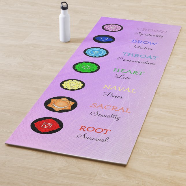 Beau tapis pourpre de méditation et de yoga de (En situation)