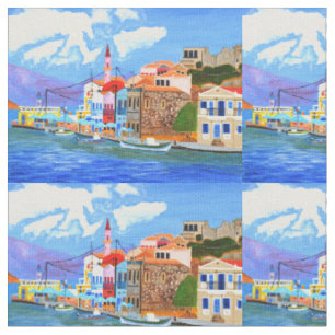 Beau tissu de coton grec
