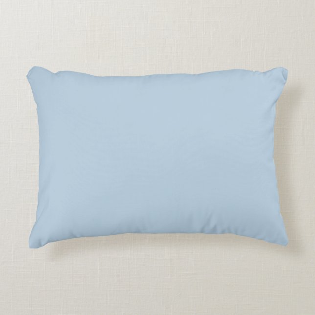 Beaublau (Vollfarbe) Dekokissen (Vorderseite)