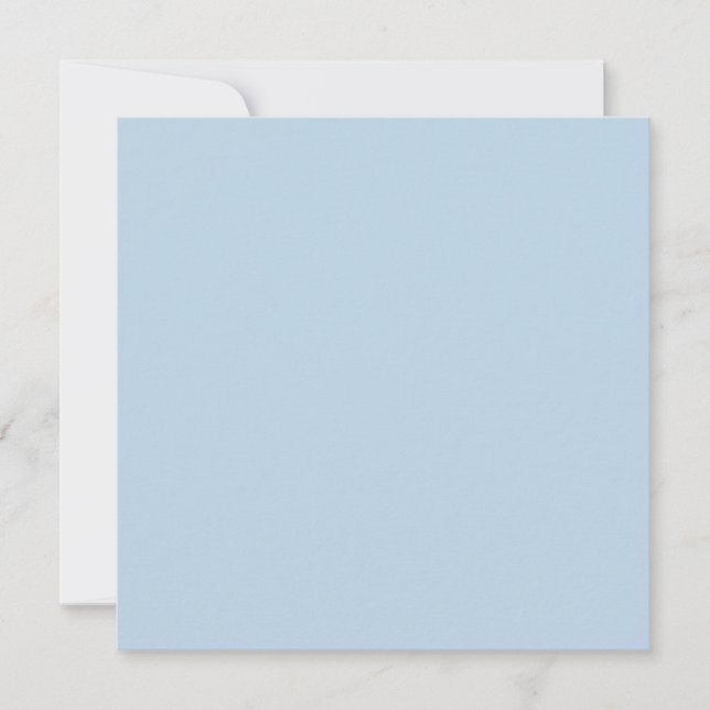 Beaublau (Vollfarbe) Einladung (Vorderseite)