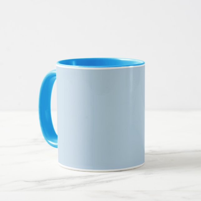 Beaublau (Vollfarbe) Tasse (Vorderseite Links)