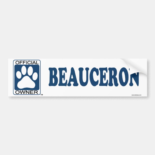 Beauceron Blau Autoaufkleber (Vorne)