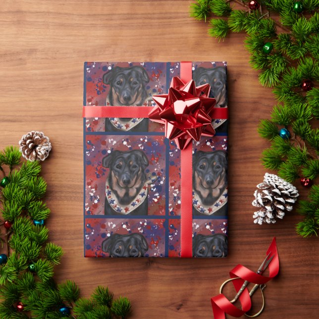 Beauceron Geschenkpapier (Feiertagsgeschenk)