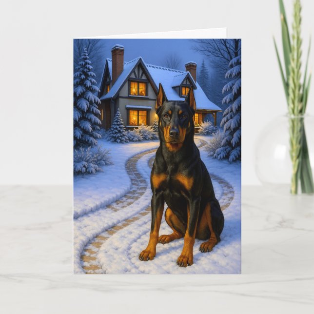Beauceron Holiday Card Feiertagskarte (Vorderseite)