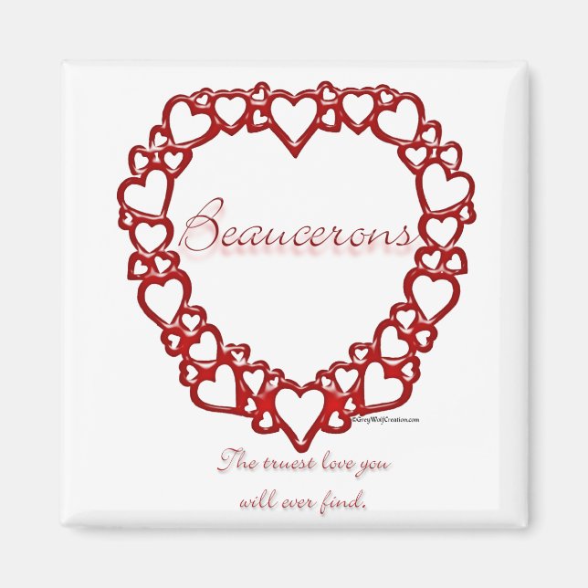 Beauceron Love Magnet (Vorne)