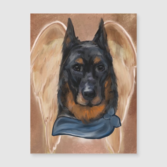 Beauceron Magnetkarte (Vorderseite)