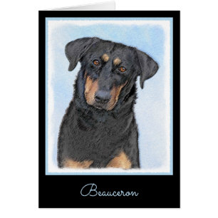 Beauceron Malerei - Niedliche Original Hunde Kunst