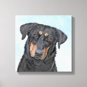 Beauceron Malerei - Niedliche Original Hunde Kunst Leinwanddruck