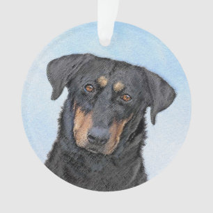 Beauceron Malerei - Niedliche Original Hunde Kunst Ornament