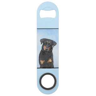 Beauceron Malerei - Niedliche Original Hunde Kunst Speed Flaschenöffner