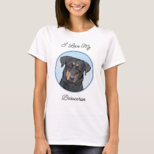 Beauceron Malerei - Niedliche Original Hunde Kunst T-Shirt