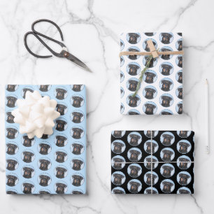 Beauceron-Malerei - Süße originelle Hundekunst Geschenkpapier Set