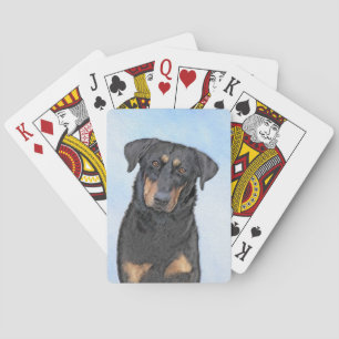 Beauceron-Malerei - Süße originelle Hundekunst Spielkarten