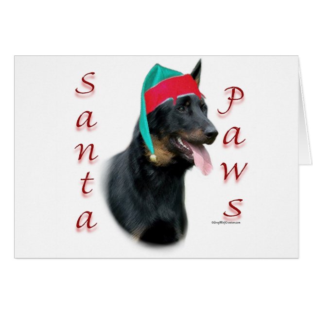 Beauceron Père Noël Paws (Devant horizontal)
