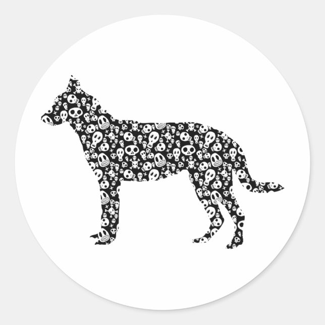 Beauceron Runder Aufkleber (Vorderseite)