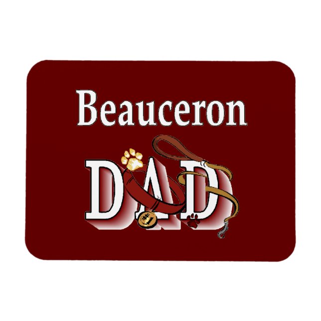 Beauceron Vater Magnet (Horizontal)